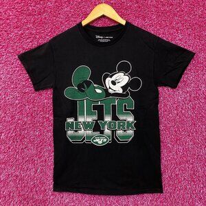 Junk Food x NFL Disney Mickey Mouse Kick Back New York Jets Shirt XS